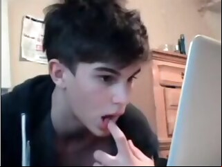 Hot Cute Boy Plays On Cam