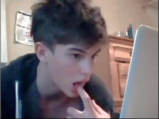 Hot Cute Boy Plays On Cam
